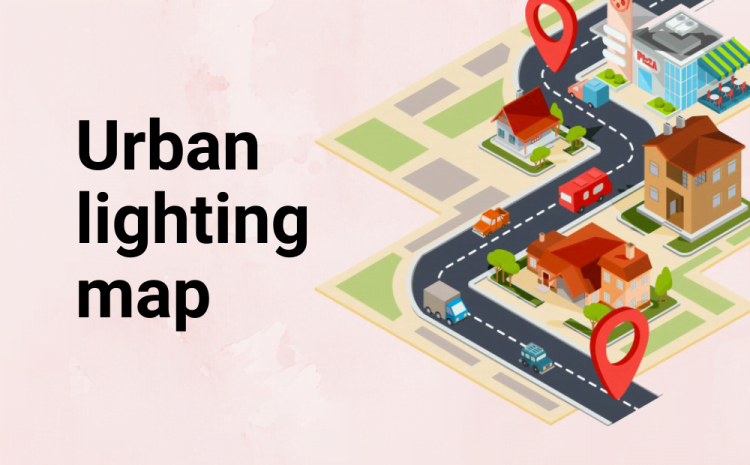Urban lighting map
