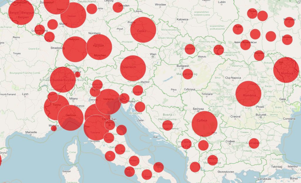 Graduated Symbol Map