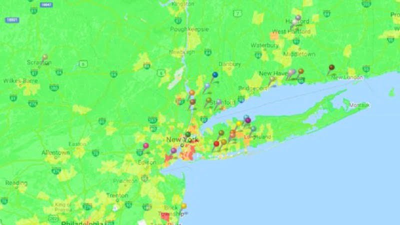 Bản đồ Choropleth thể hiện các dữ liệu bằng họa tiết, hoa văn