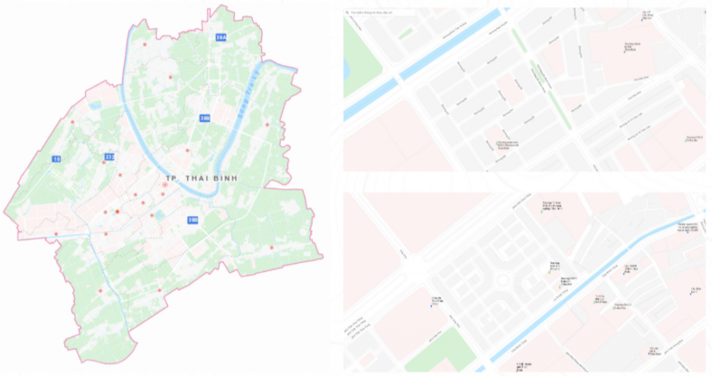 Một số hình ảnh về bản đồ nền eKMap
