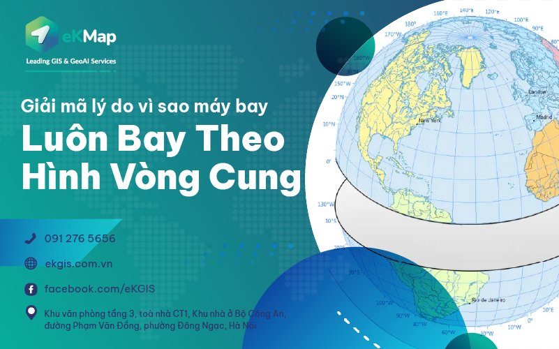 Giải mã lý do vì sao máy bay luôn bay theo hình vòng cung