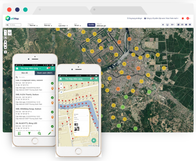 Phần mềm công nghệ eKMap – GIS Software Make in Vietnam