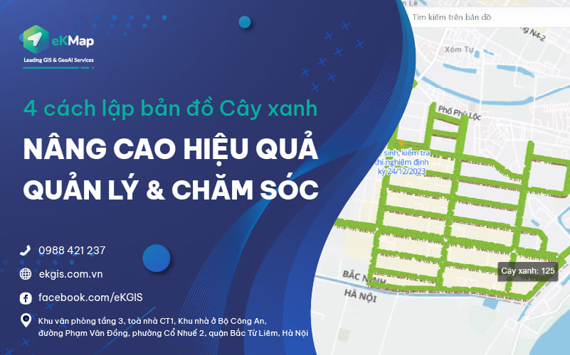 4 Cách lập bản đồ cây xanh nâng cao hiệu quả quản lý và chăm sóc