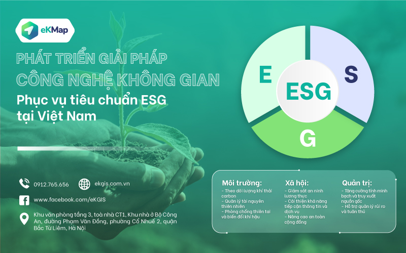 Phát triển giải pháp Công nghệ không gian phục vụ tiêu chuẩn ESG tại Việt Nam