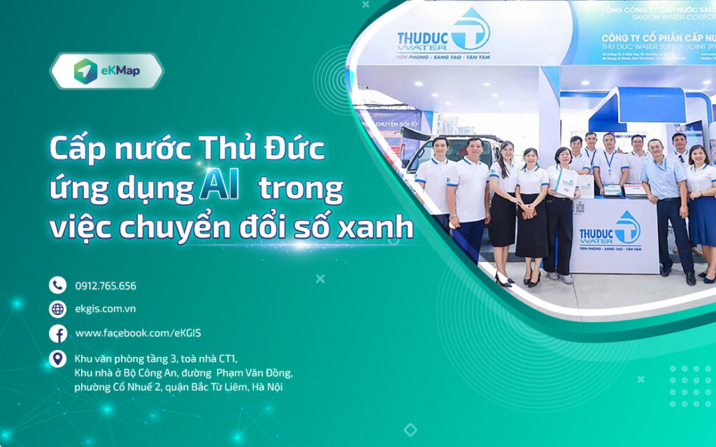 Cấp nước Thủ Đức ứng dụng AI trong việc chuyển đổi số xanh