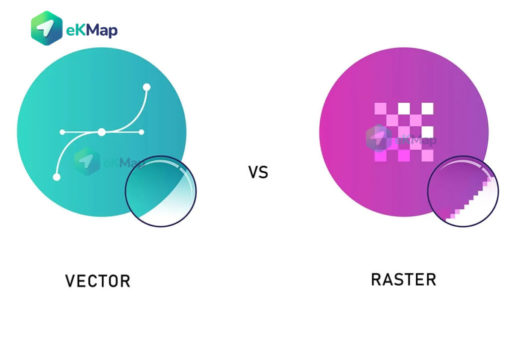 So sánh dữ liệu Vector và Raster