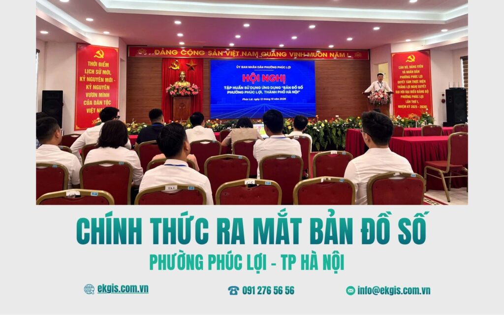 Phường Phúc Lợi ứng dụng Bản đồ số eKMap trong quản lý địa bàn và chuyển đổi số.